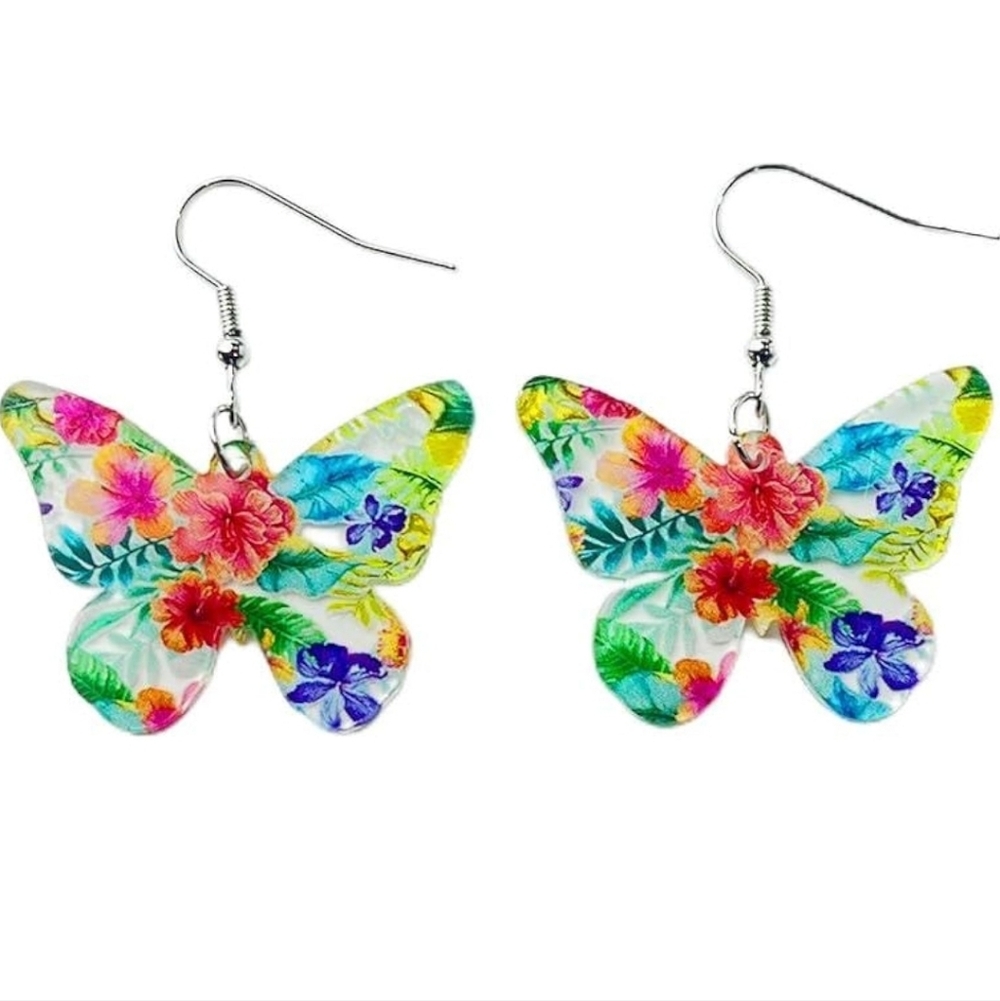 Colorful Butterfly Earrings